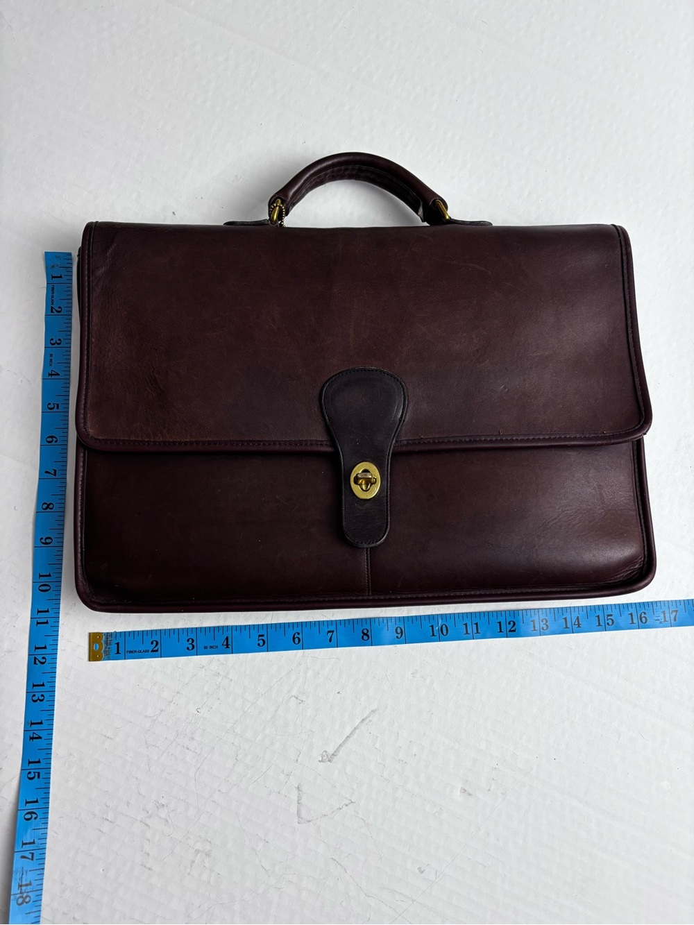 Rare Made in NYC Coach Metropolitan Briefcase Laptop Case Devil Wears Prada - Picture 13 of 13